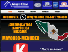 Tablet Screenshot of grupocima.net